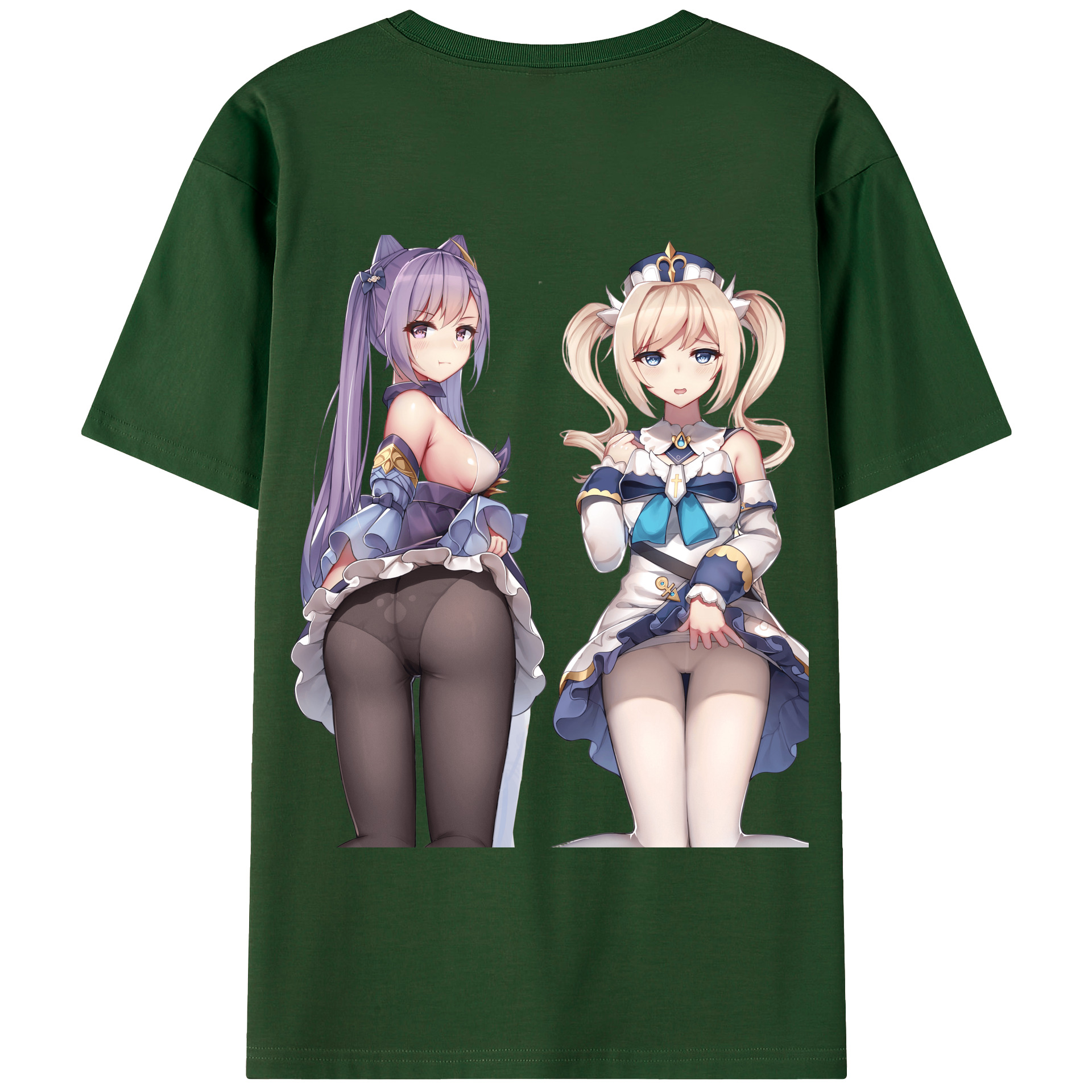 げんし神 刻晴 こくせい genshin Kokusei 綿100％半袖Tシャツ（背面プリント）